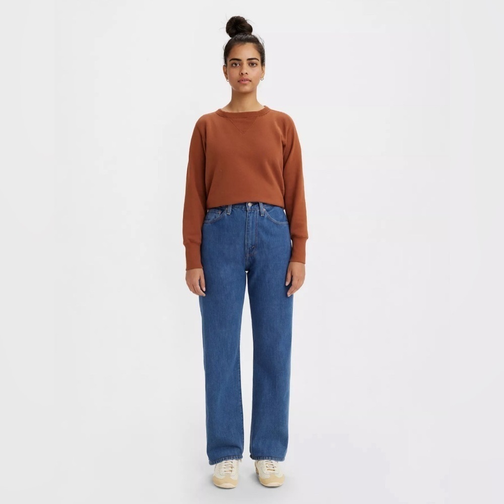LEVI’S 1950'S 701* WOMEN'S JEANS selvedge Worn In Blue -Medium Wash size 28
